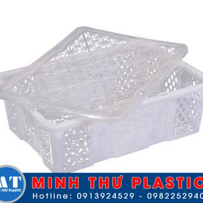 Rổ trái vải 2kg kích thước 27,5x21,5x9,5