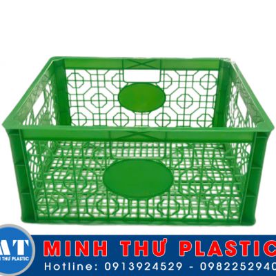 Rổ sầu riêng màu xanh lá 44x37x21