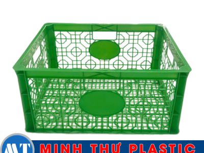 Rổ sầu riêng màu xanh lá 44x37x21