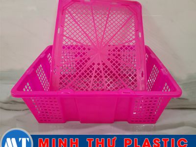 Rổ thái có nắp 12kg 49x35x15